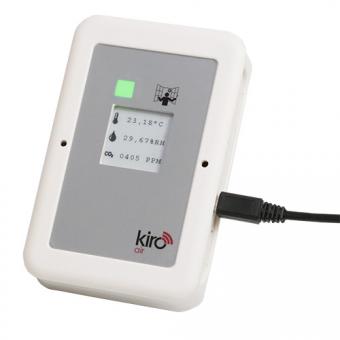 CO2 measuring device "kiro air" for air quality, humidity and temperature - on request 